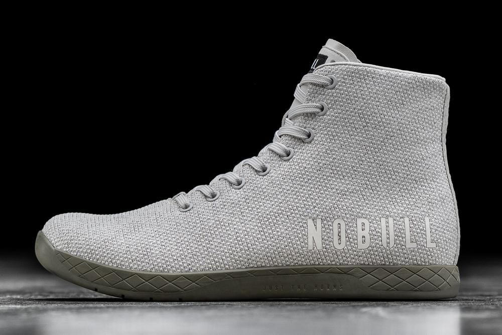 NOBULL High-Top Fogivy Superfabric Uzun Spor Ayakkabı Bayan - Gri - Turkiye (YEG-079821)